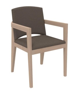 Fauteuil rembourrée 4 pieds Soline